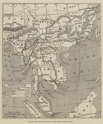 Map of the Proposed Route to China from British Burmah